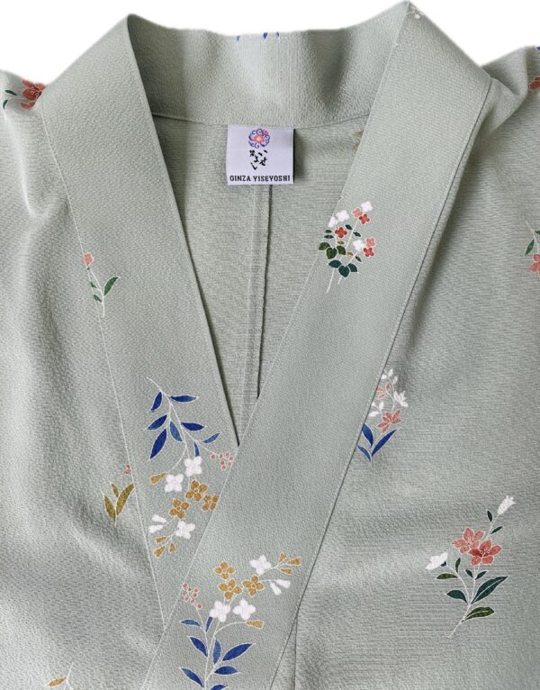 銀座きもの装　小花/裏葉色(女性用)    Mサイズ - 画像 (2)