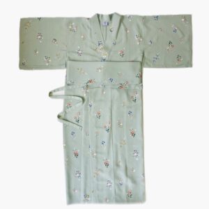 銀座きもの装　小花/裏葉色(女性用)    Mサイズ