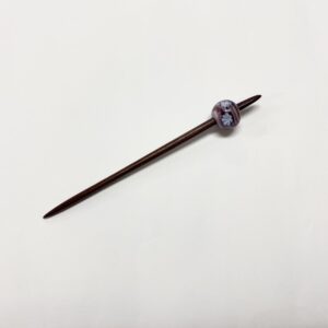 江戸かんざし 【ガラス玉 ローズウッド】　