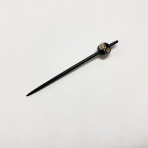 江戸かんざし 【ガラス玉 ブラックエボ二ー】