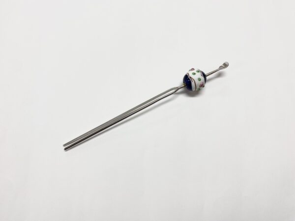 ヨーヨーかんざし【ガラス玉 合金】