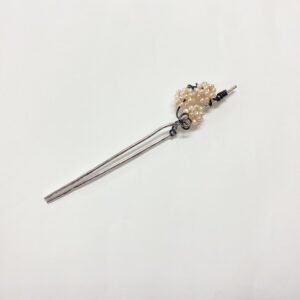 銀座かんざし 【銀 淡水パール シルバー】