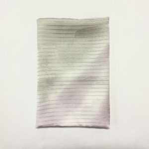 帯揚げ　絽　紫色と金茶