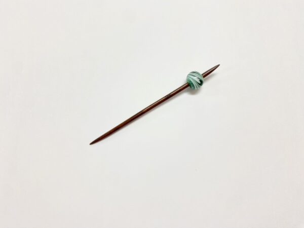 江戸かんざし 【ガラス玉　ローズウッド】