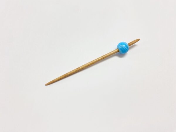 江戸かんざし 【ガラス玉 　水色】