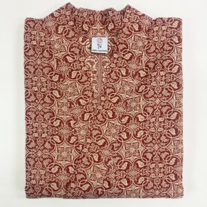 銀座きもの装 正倉院柄 赤 (女性用) Lサイズ