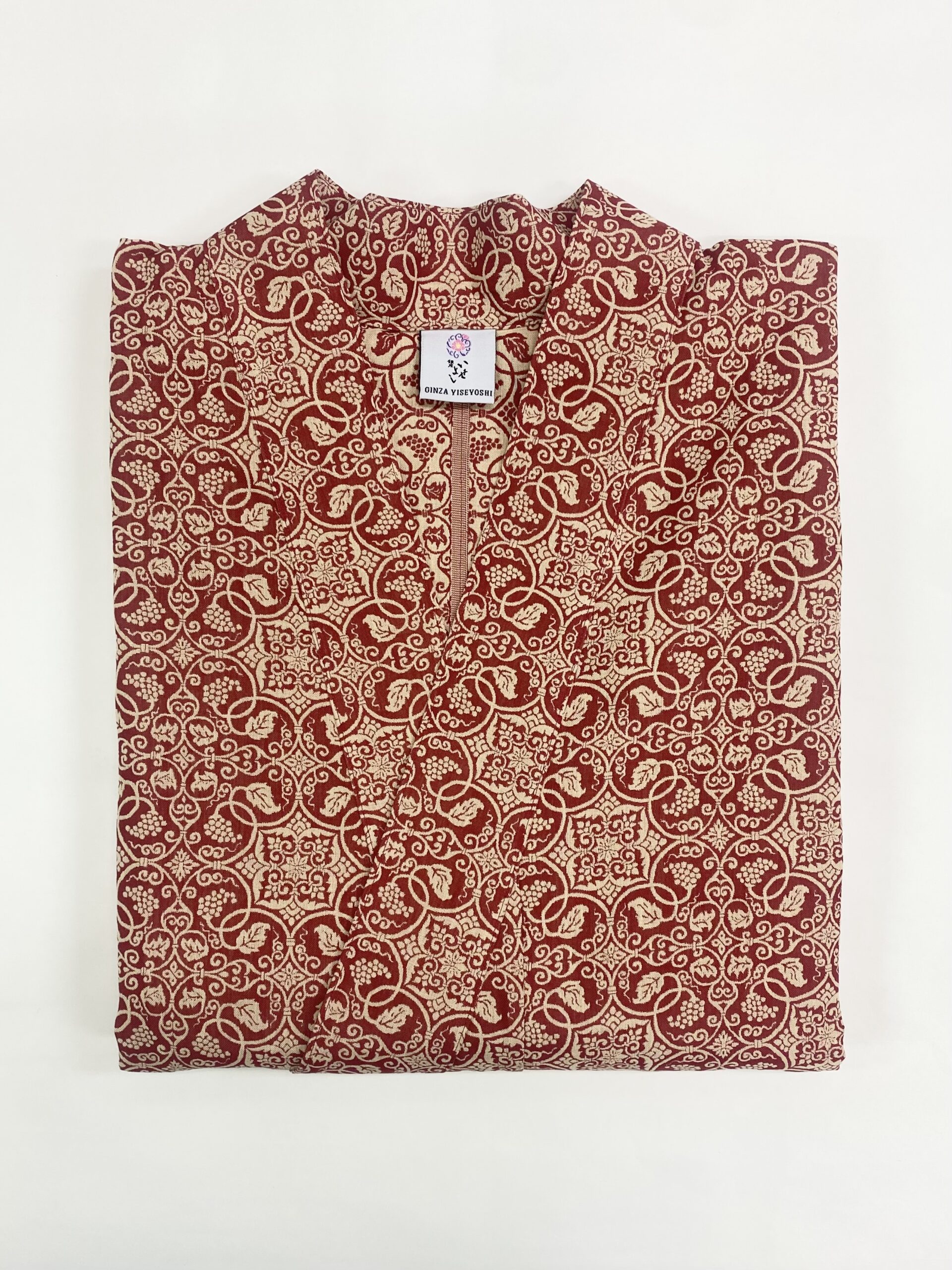 銀座きもの装 正倉院柄 赤 (女性用) Lサイズ