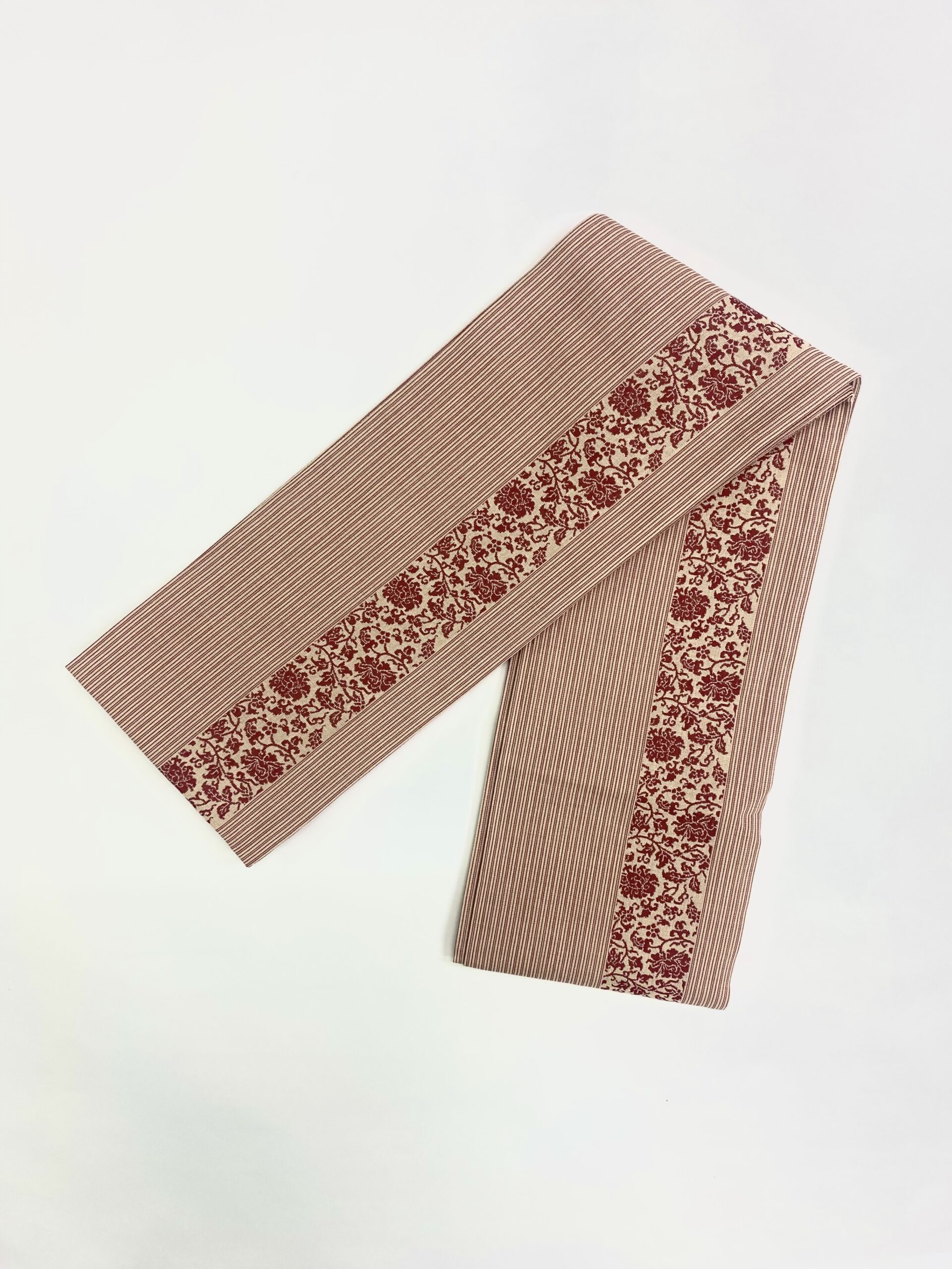 銀座きもの装 縞唐草柄 赤(女性用) Mサイズ - 画像 (2)