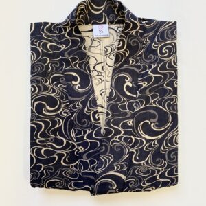 銀座きもの装 水紋柄 紺 (男性用) Lサイズ